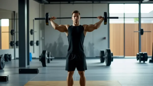 Un atleta español se entrena con intensidad