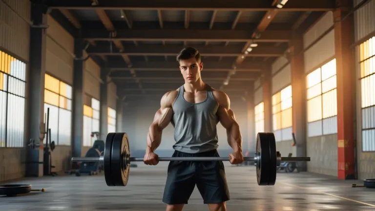 Un atleta español se entrena en la penumbra