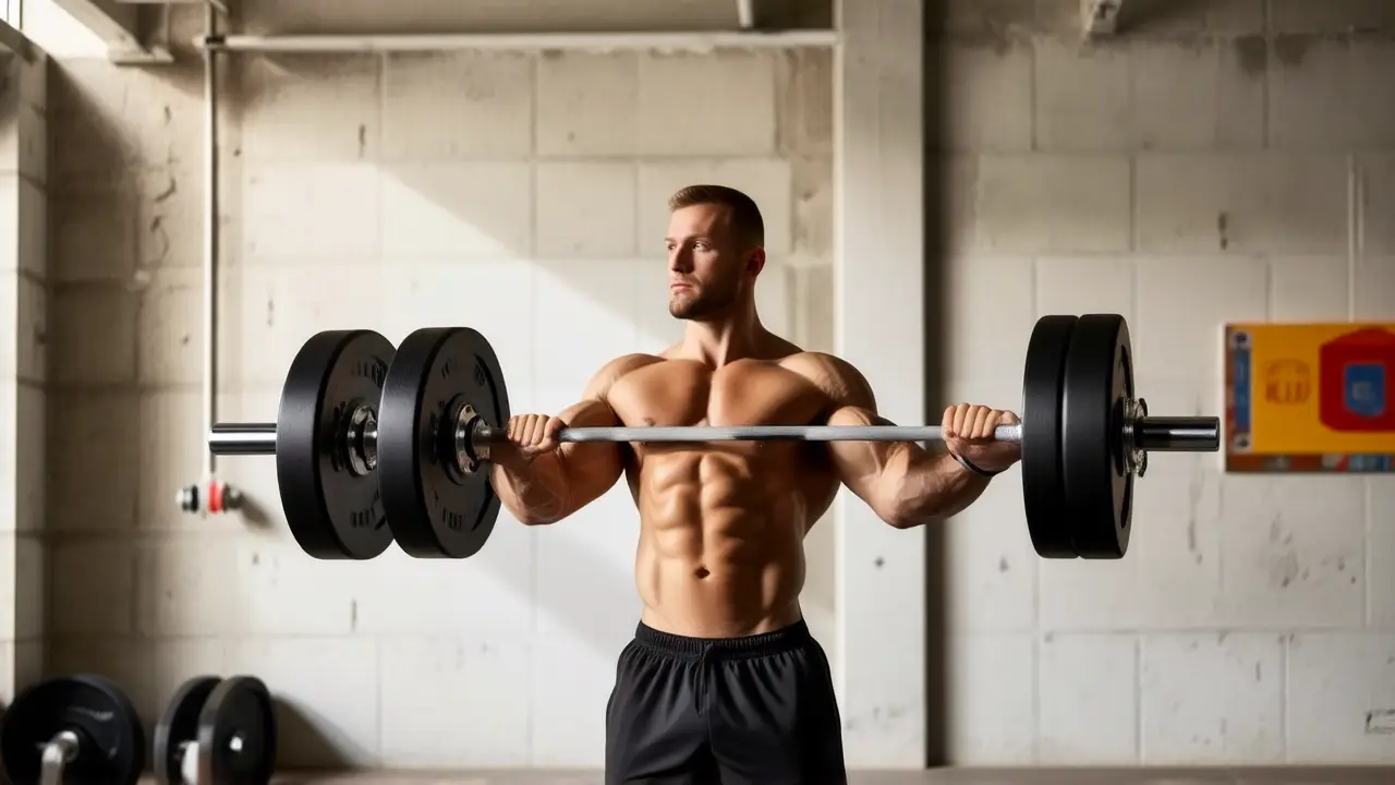Crossfit for Time: Entrenamientos Rápidos y Efectivos 1 Atleta español se entrena con fuerza y determinación