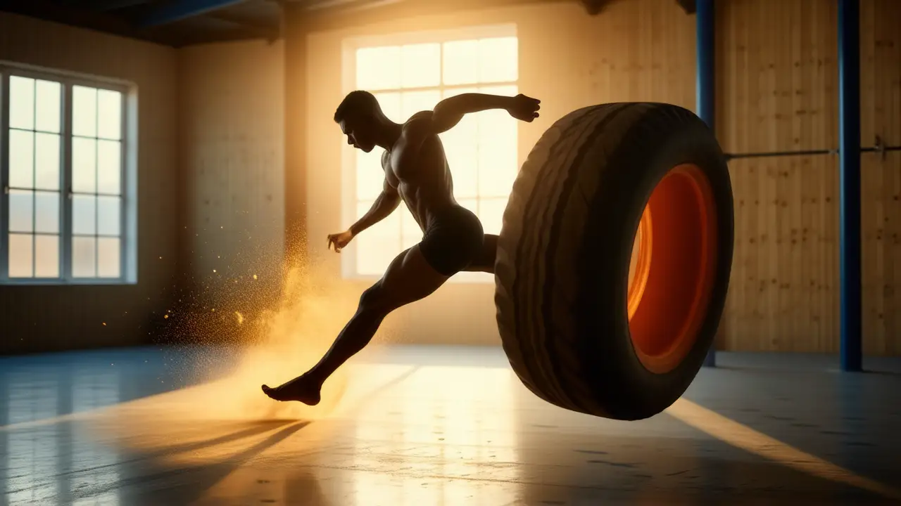 Un gimnasta español se balancea en el aire