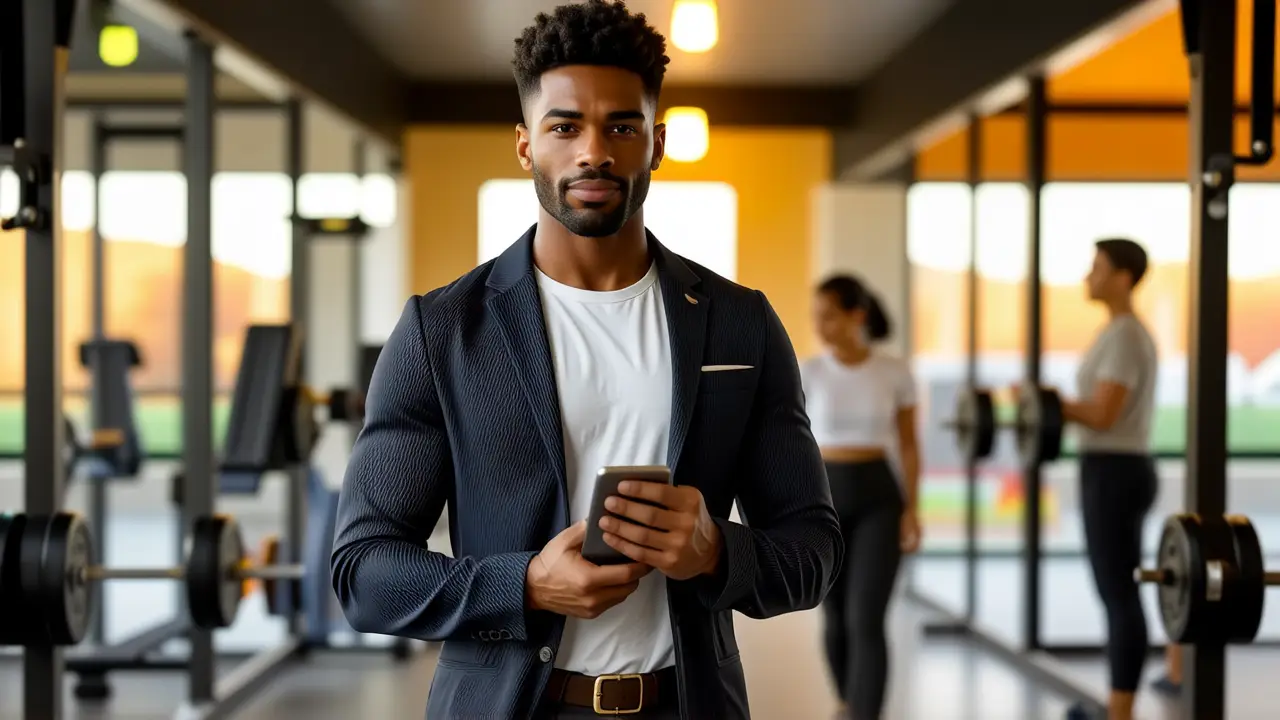 Tools Training Barcelona: Pérdida de Peso Integral 1 Un fotógrafo captura un hombre atlético motivado