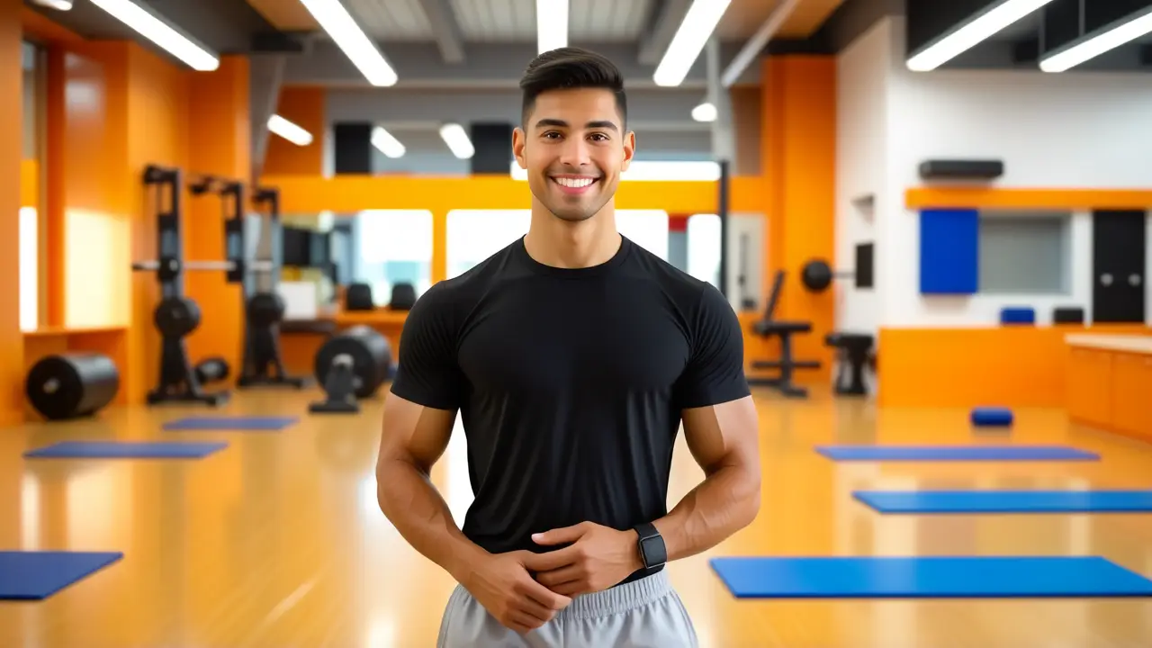 Un entrenador atlético transmite energía en Barcelona