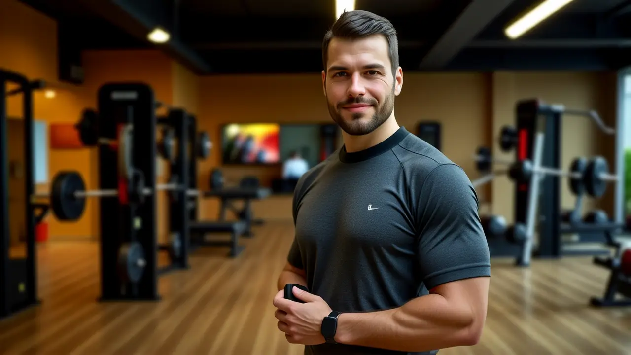 Un hombre atlético inspira salud en Barcelona