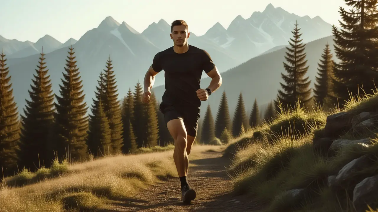 Un atleta español captura fuerza en la montaña