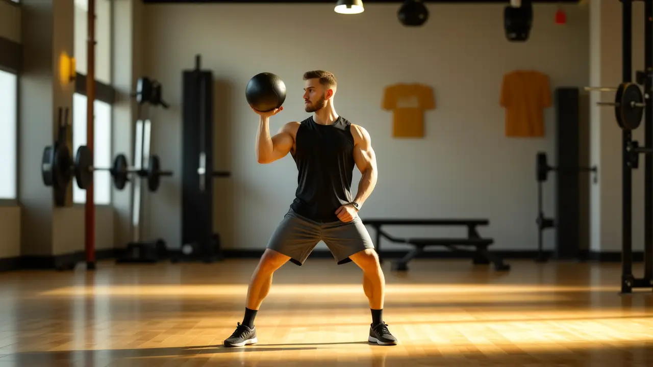 Un atleta español se entrena con intensidad