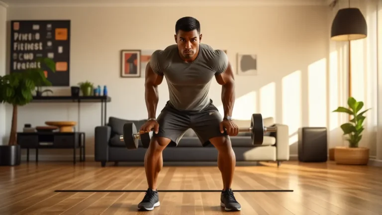 Un atleta español se entrena en casa